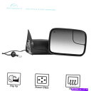 USミラー 98-01ダッジRAM 1500 2500 3500の乗客（RH）サイドパワー加熱牽引鏡 Passenger(RH) Side Power Heated Tow Mirrors For 98-01 Dodge Ram 1500 2500 3500