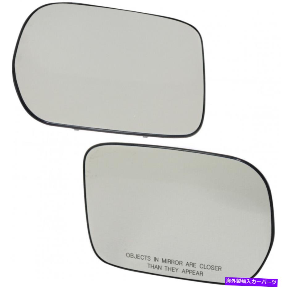 USミラー ホンダパイロットミラーグラス2003-2008 RHおよびLHペア付きバッキングプレートの場合 For Ho..