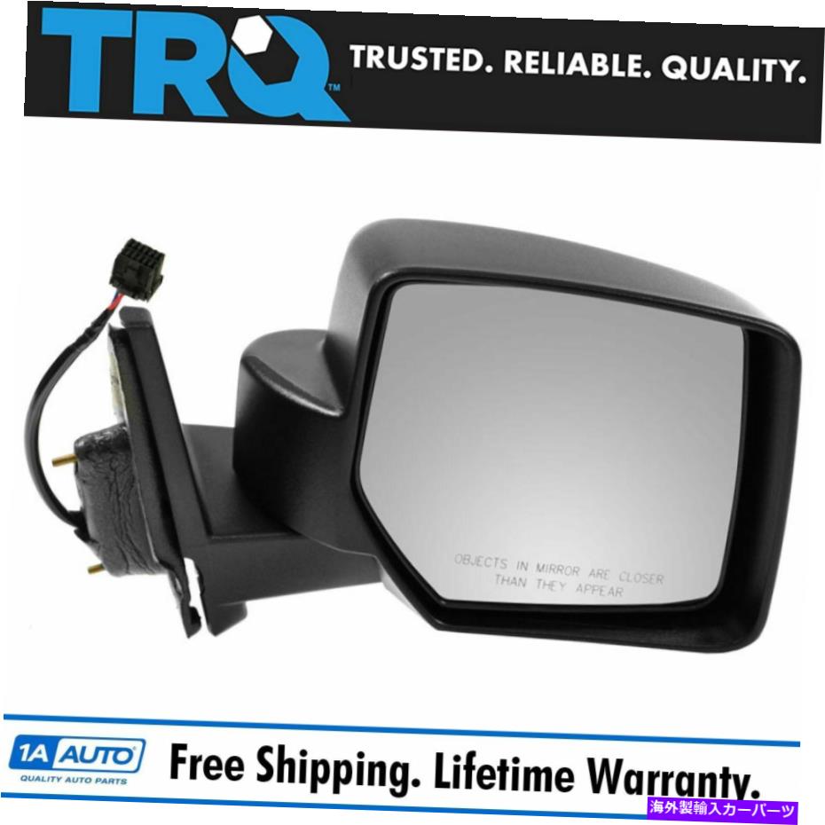 USミラー TRQサイドビューミラーパワー07-17ジープパトリオットのブラックRH TRQ Side View Mirror Power Textured Black RH for 07-17 Jeep Patriot