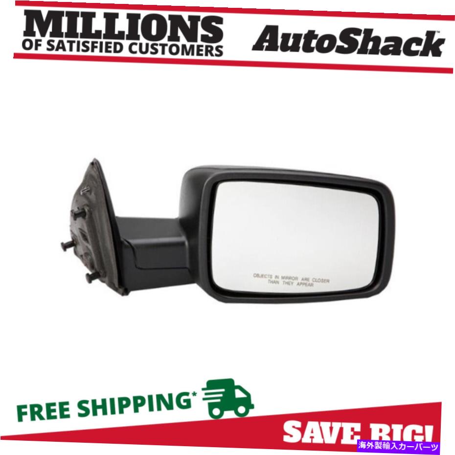 USミラー サイドビューミラーマニュアルダッジRAMの黒い乗客1500 2010-2012 2500 6.7L Side View Mirror Manual Black Passenger for Dodge Ram 1500 2010-2012 2500 6.7L