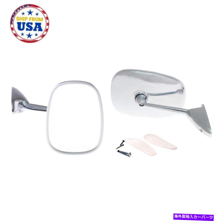 USミラー Alfa Romeo Giulia Chiulia Chrome Door Mirrer ALFA ROMEO GIULIA CHROME DOOR MIRRORS LEFT AND RIGHT SIDE NEW SET 2 PCS 1962-78