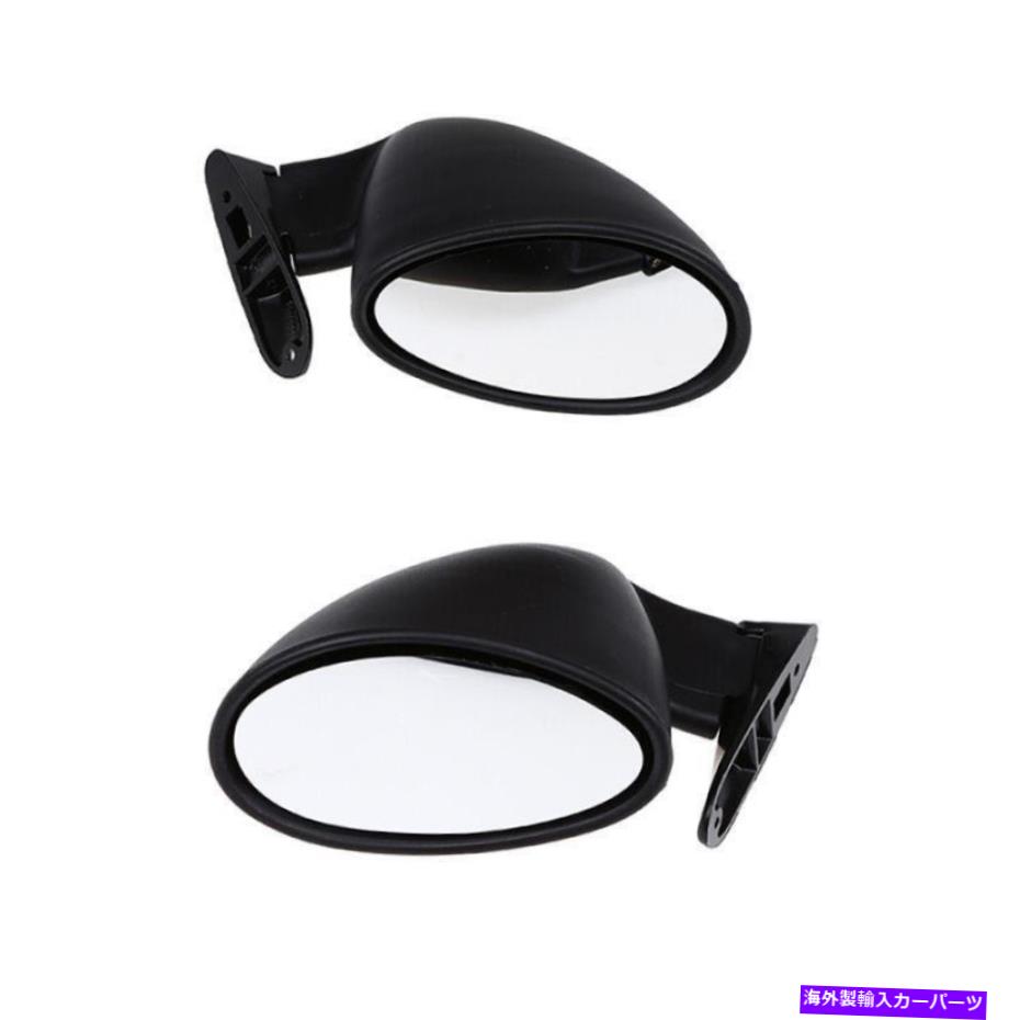 USߥ顼 ޥåȥ֥å˥С륯饷å륫ɥɥ󥰥ɥӥ塼ߥ顼ִ2 PCS Matte Black Universal Classic Style Car Door Wing Side View Mirror Replace2 Pcs