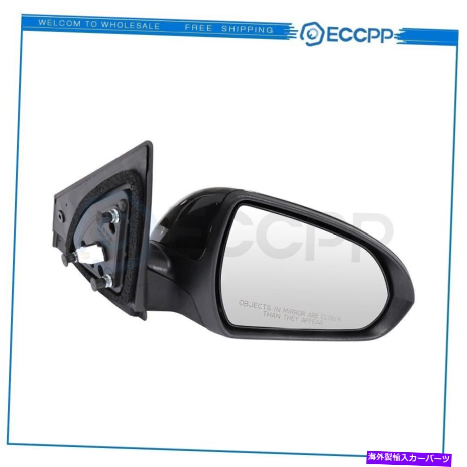 USミラー 2017-2018のECCPPヒュンダイエラントラマニュアルフォールドブラックパワー右サイドミラー EC..