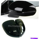 USミラー 2xグロスブラックプラスチックリアビューサイドミラーカバーキャップフィット18-21 V177 A250 A35 2X Gloss Black Plastic RearView Side Mirror Covers Cap Fits 18-21 V177 A250 A35