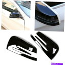 USミラー 1ペアグロスピアノブラックプラスチックサイドミラーカバーフィット15-19 X156 GLA250 GLA45 1pair Gloss Piano ...