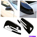 USミラー 1ペアグロスピアノブラックプラスチックサイドミラーカバーフィット10-15 W204 C250 C350 C63 1pair Gloss Piano...
