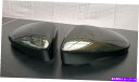 USミラー ブラックとゴールドカーボンファイバーハイドロディップバックミラーカバーキャップfor VW Pair Black with gold carbon ...
