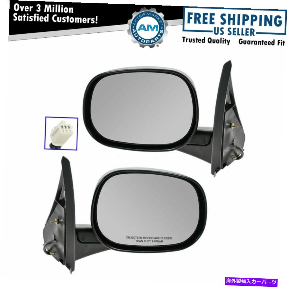 USミラー パワーサイドビューミラー左と右ペア98-03ダッジバンにセット Power Side View Mirrors Left & Right Pair Set for 98-03 Dodge Van