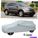 カーカバー 6レイヤーカーカバーホンダCR-V CRV 1997-2020用の防水防塵屋外フィット 6 Layer Car Cover Waterproof Dustproof Outdoor Fit For Honda CR-V CRV 1997-2020