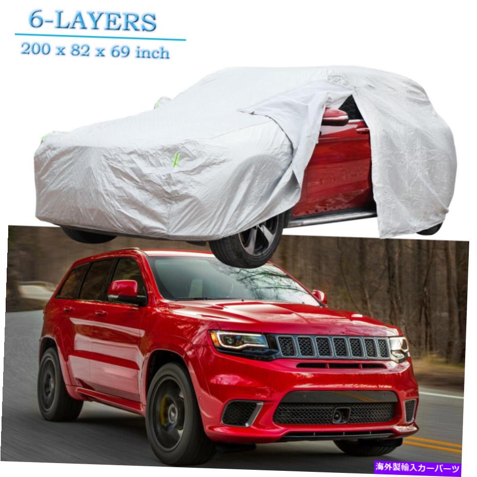 カーカバー ジープグランドチェロキーフルカーカバーすべての天気紫外線粉塵証明書w/ zipper For Jeep ..