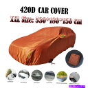 カーカバー xxlサイズセダンカーカバー防水防塵雨日抵抗性屋外オレンジ XXL Size Sedan Car Cover Waterproof Dust-proof Rain Sun Resistant Outdoor Orange