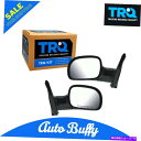 USミラー 01-07グランドキャラバンボイジャー用のTRQマニュアルサイドビューミラーとペアセット TRQ Manual Side View Mirrors ...