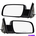 USミラー ペアパワーサイドビュー標準ミラー1988-1999 GMピックアップSUVのプラスチックベース Pair Power Side View Standard Mirrors Plastic Base for 1988-1999 GM Pickup SUV