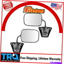 USミラー TRQ CHROMEマニュアルサイドビューミラー左LHと右RHペアピックアップトラック用セット TRQ Chrome Manual Side View Mirrors Left LH & Right RH Pair Set for Pickup Truck