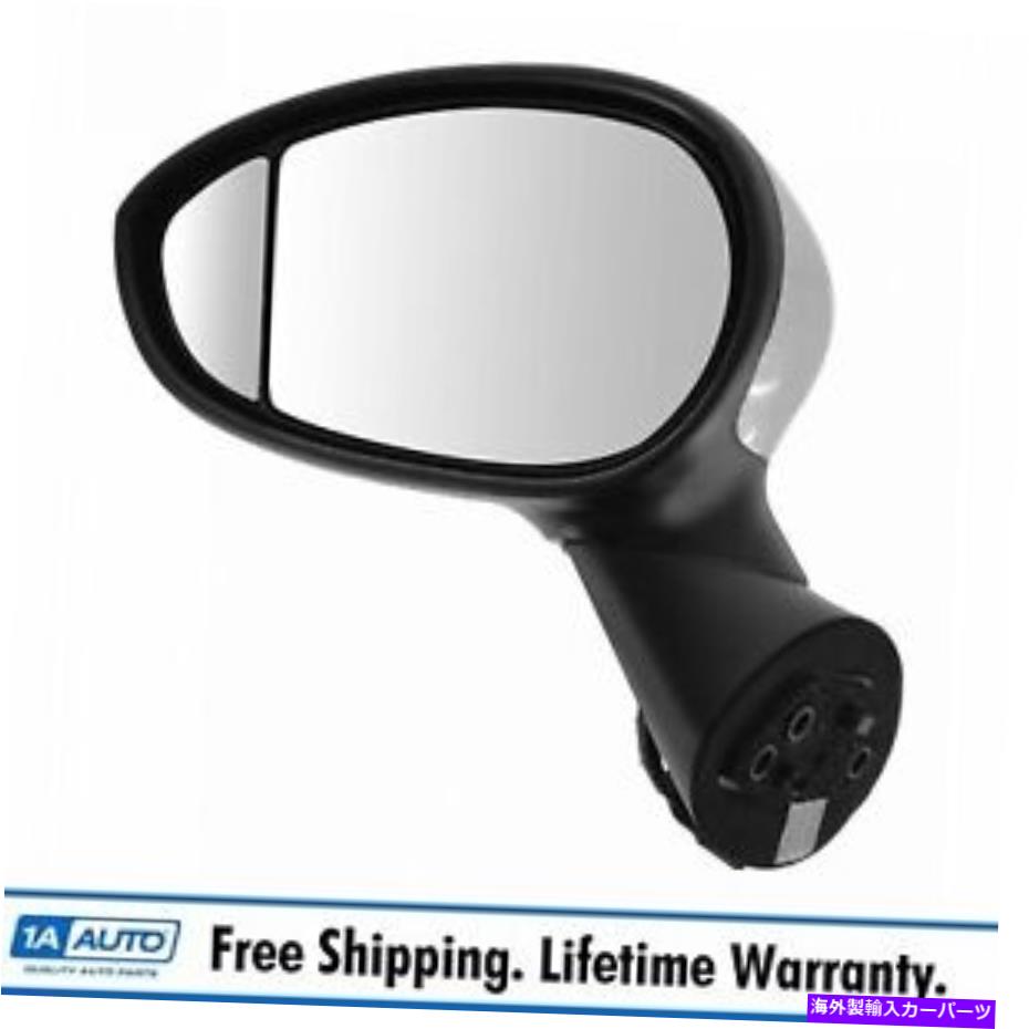 USミラー ミラーパワー加熱された死角クロムキャップLH左ドライバーサイド12-14フィアット500 Mirror Power Heated Blind Spot Chrome Cap LH Left Driver Side for 12-14 Fiat 500