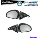 USミラー パワーサイドビューミラー左&右ペア98-03エスコートZX2 2ドアクーペ用セット Power Side View Mirror Left & Ri...