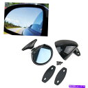 USミラー 1ペアユニバーサルSUVカードアウィングリアサイドビューミラーブルーアンチグレアビンテージ 1Pair Universal SUV Car Door Wing Rear Side View Mirror Blue Anti-glare Vintage