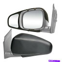 USミラー 2008-2017 Dodge Grand Caravan Clip Snap-on Towing Side Mirror Extension(ペア...