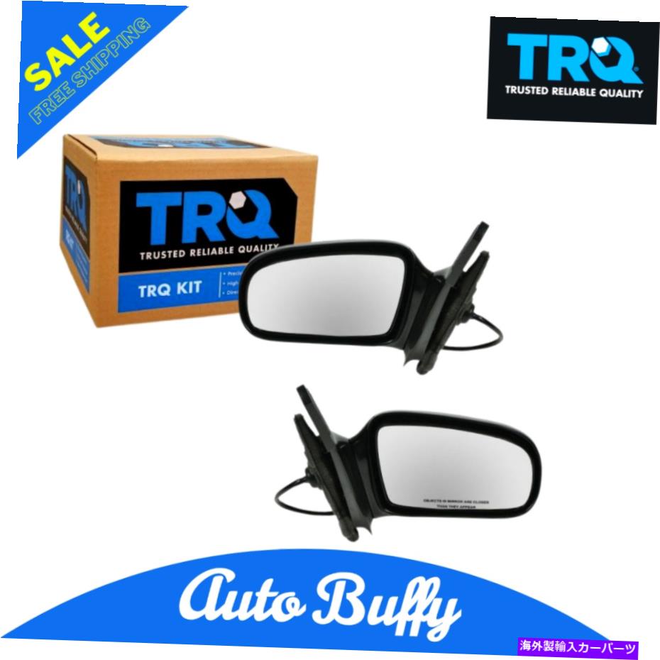 USミラー TRQマニュアルリモートサイドミラー95-05サンファイアキャバリア2ドアクーペ用にセット TRQ Manual Remote Side Mirrors Pair Set for 95-05 Sunfire Cavalier 2 Door Coupe
