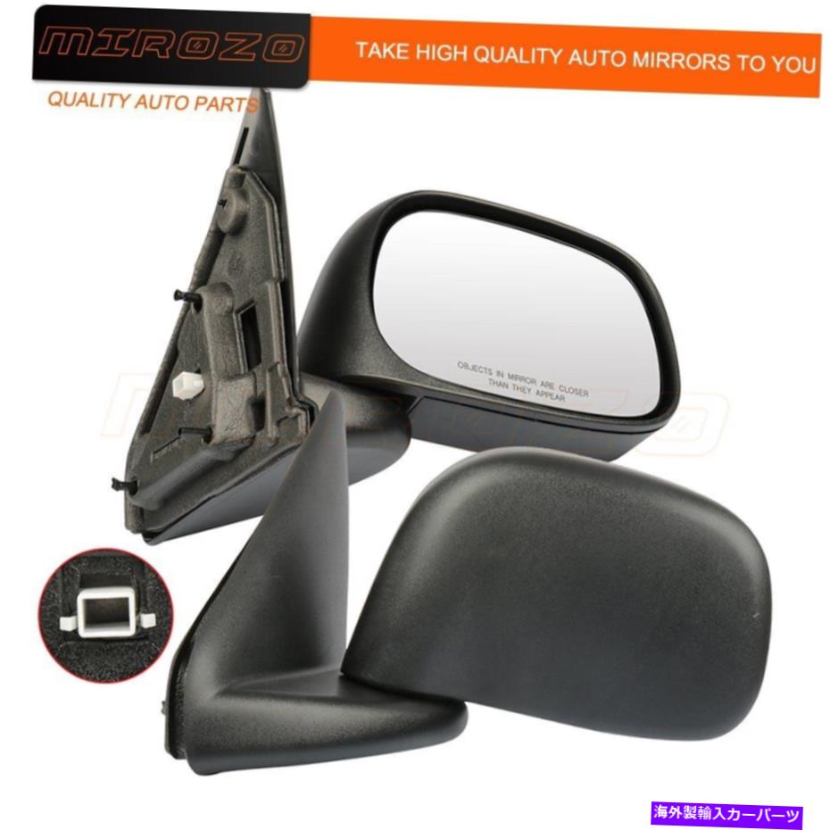 USミラー 2002-2009向けDodge Ram 1500 2500 3500 p/u lh＆rh black foldマニュアルミラー For 2002-2009 Dodge Ram 1500 2500 3500 P/U LH&RH Black Fold Manual Mirrors