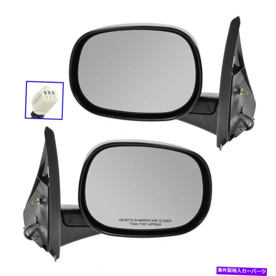 USミラー TRQパワーサイドビューミラー左＆右ペア98-03ダッジバンにセット TRQ Power Side View Mirrors Left & Right Pair Set for 98-03 Dodge Van