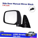 USミラー サイドドアミラーリアビューフェンダーLHフィットミツビシストラダピックアップ1996-05 P05 Side Door Mirror Rear View Fender LH Fits Mitsubishi Strada Pickup 1996-05 P05