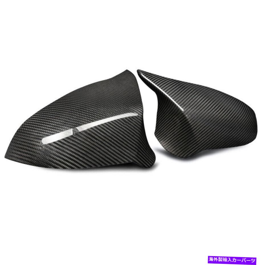 USミラー BMW M3 M4 F80 F82 14-18にフィットする本物のカーボンファイバーサイドミラーカバーキャップスティック Real Carbon Fiber Side Mirror Cover Cap Stick Fit for BMW M3 M4 F80 F82 14-18