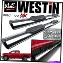 Nerf Bar Westin Pro Traxx 6ステンレス楕円形のnerfステップバーフィット2009-2019 RAM 1500クアッドキャブ West...