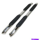 Nerf Bar 2007-2019のための楕円形のベントW/2パッドステップナーフバー/シルラ拡張タクシー 5in Oval Bent w/2 Pads St...