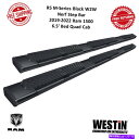 Nerf Bar ウェスティンR5 MシリーズW2W 19-22 RAM 1500クアッドキャブ6.5 'ベッド用ブラックナーフステップバー Westin R5...