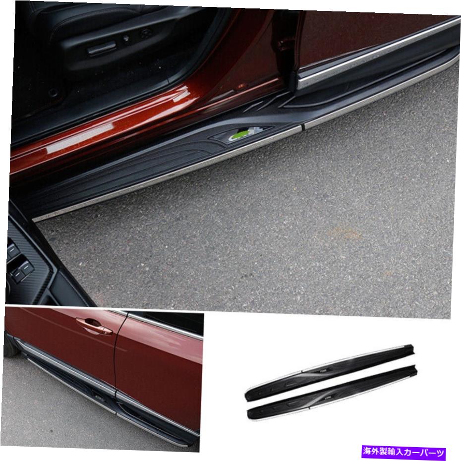 Nerf Bar ホンダCR-V CRV 2017-2021ブラックMNスチールサイドステップランニングボードNERFバー2PC For HONDA CR-V CRV 2017-2021 Black Mn Steel Side Step Running Board Nerf Bar 2PC