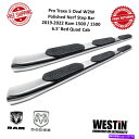 Nerf Bar Westin Pro Traxx 5 W2W Oval PolishedStepBar for 19-22 RAM 1500 /1500クアッ...