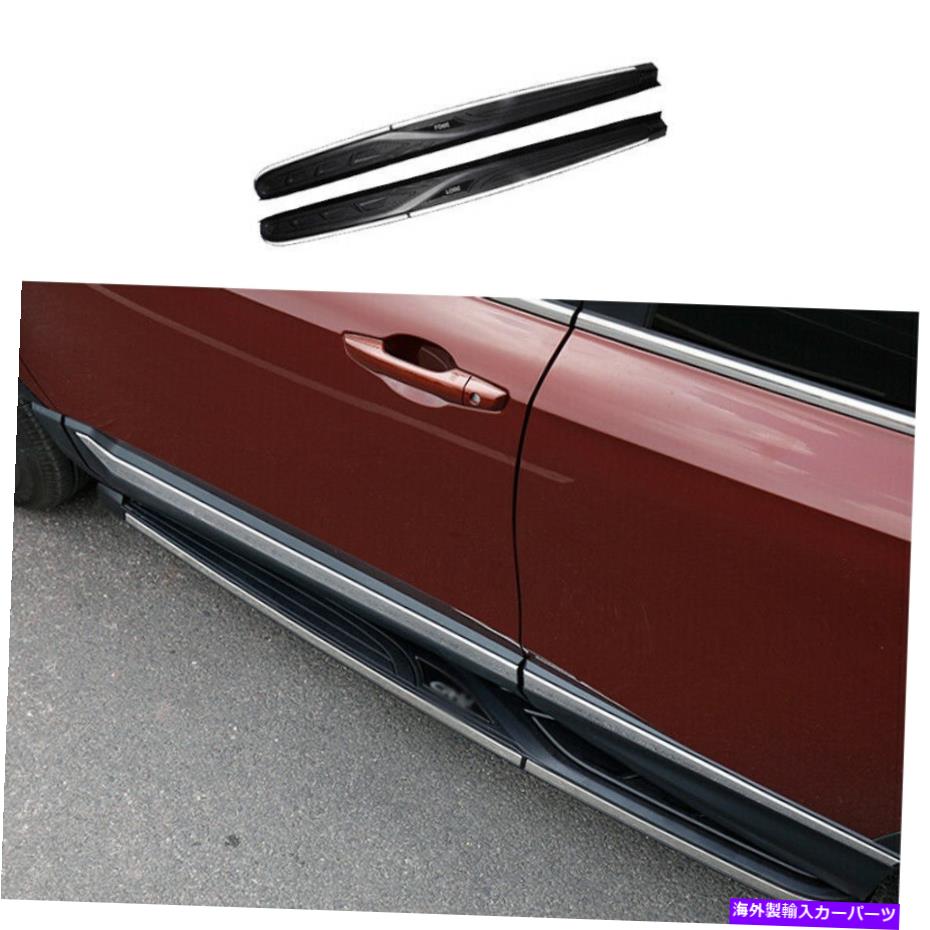 Nerf Bar ホンダCR-V CRV 2017-2021サイドステップランニングボードNERFバー2PCブラックMNスチール For HONDA CR-V CRV 2017-2021 Side Step Running Board Nerf Bar 2PC Black Mn Steel