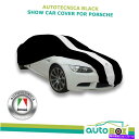 カーカバー ブラックショーカーカバーポルシェケイマン718 981 GT4カレラ911 964 993の屋内 Black Show Car Cover Indoor for Porsche Cayman 718 981 GT4 Carrera 911 964 993