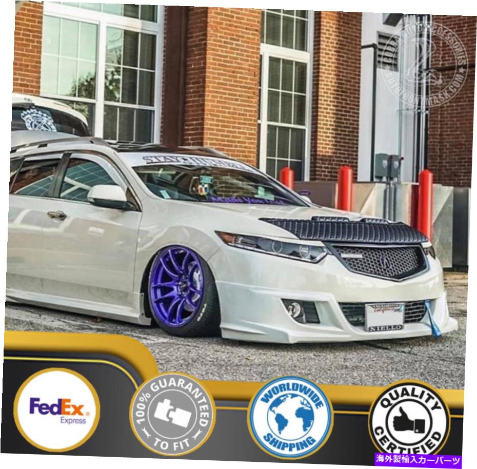カーカバー Acura TSX 2009 2010 2011 2012 2013 2014 for Acuraのカーボンネットブラジャー Car Bonnet Hood Bra For Acura TSX 2009 2010 2011 2012 2013 2014