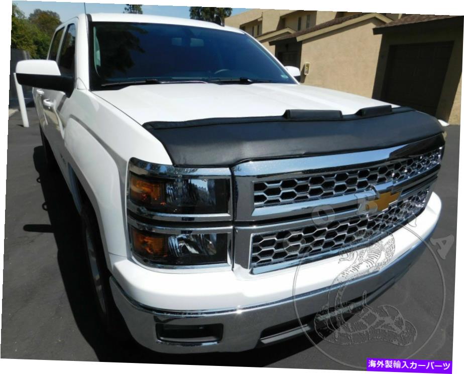 カーカバー シボレーのシボレーシボレーシルバラド2014 2015 14 15のカーボンネットフードブラジャー Car Bonnet Hood Bra For CHEVROLET CHEVY SILVERADO 2014 2015 14 15