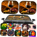 サンシェード フロントガラス日陰2 PCユニバーサルフィット画像27848889ワイン Windshield Sun Shade 2 pc Universal Fit Image 27848889 wine(2)