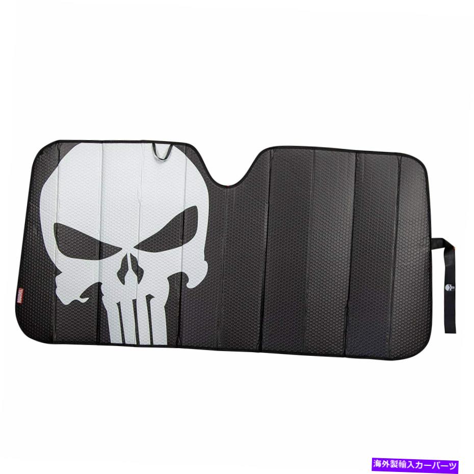 サンシェード Plasticolor Marvel Punisher Accordion Universal Windshield Sunshade 003899R01 Plasticolor Marvel Punisher Accordion Universal Windshield Sunshade 003899R01