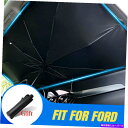 サンシェード フォードカーの大型フロントガラスサン傘下ビザ折りたたみ折りたたみuvブロックサンシェード For Ford Car Large Windshiel...