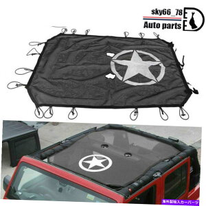 󥷥 ե롼եå奵󥷥ɥץ󥰥顼JKΤΥӥ˥ȥåץС2007-2018֥å Full Roof Mesh Sun Shade Bikini Top Cover For Jeep Wrangler JK 2007-2018 Black