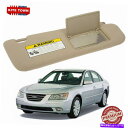 サンシェード メイクアップミラー付きサンバイヤーヒュンダイソナタの右旅客側05-10 Sun Visor With Makeup Mirror Beige Right Passenger Side for Hyundai Sonata 05-10
