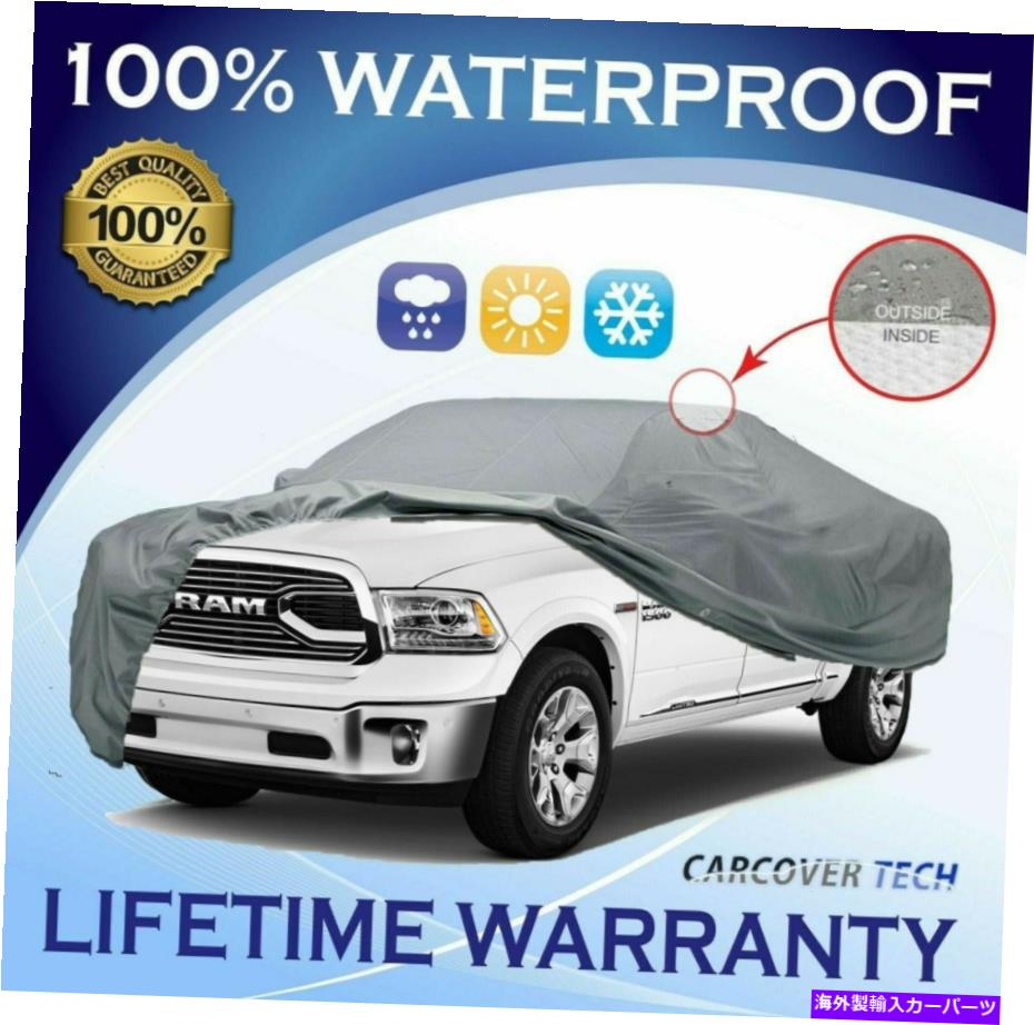 カーカバー RAM 1500の100％耐候性フルピックアップトラックカバー[2000-2022] 100% Weatherproof Full Pickup Truck Cover For Ram 1500 [2000-2022]