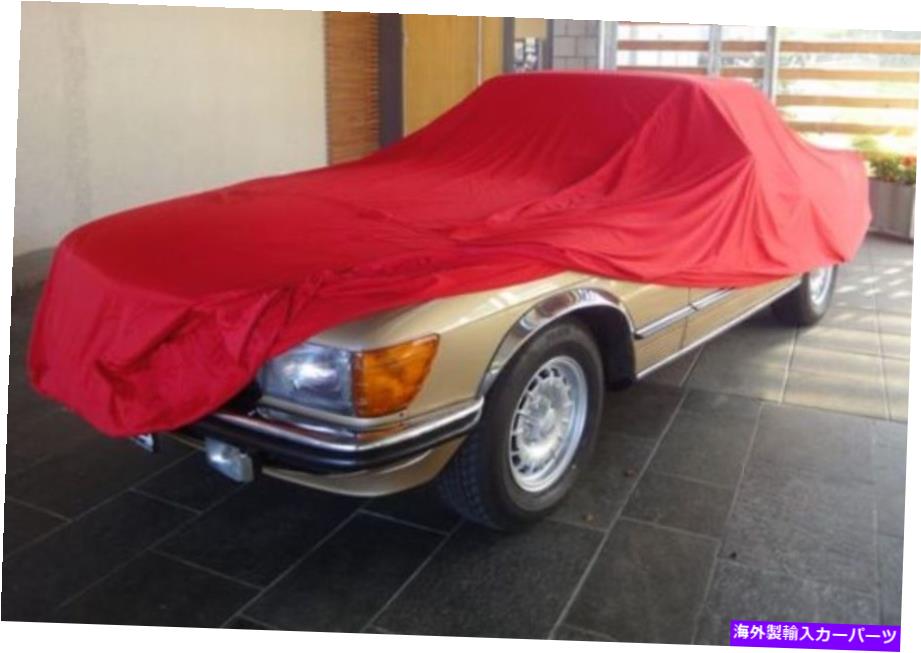 カーカバー メルセデスR107 C107のためのMovendi Car Coverガレージカバーサテンレッド Movendi Car Cover Garage Cover Satin Red for Mercedes R107 C107