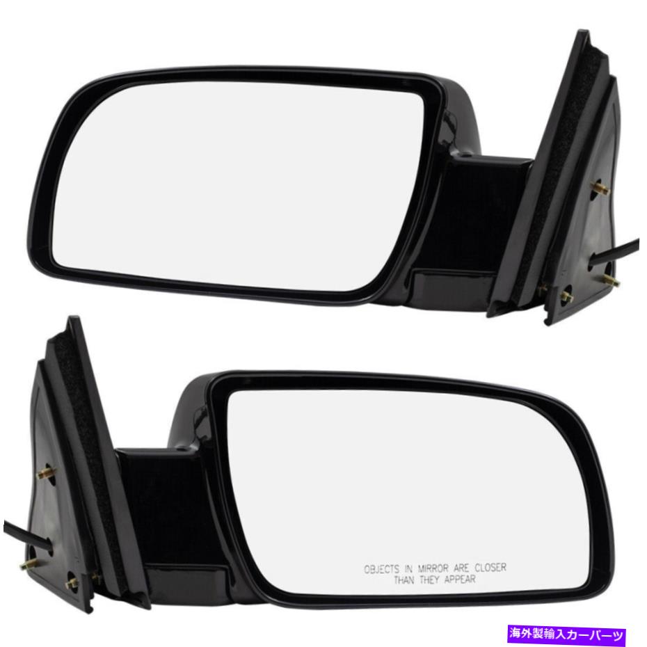 USミラー ペアセットパワーサイドビューミラーは、シボレーGMC SUVピックアップトラック用のメタルベース付き Pair Set Power Side View Mirrors w/ Metal Base for Chevy GMC SUV Pickup Truck