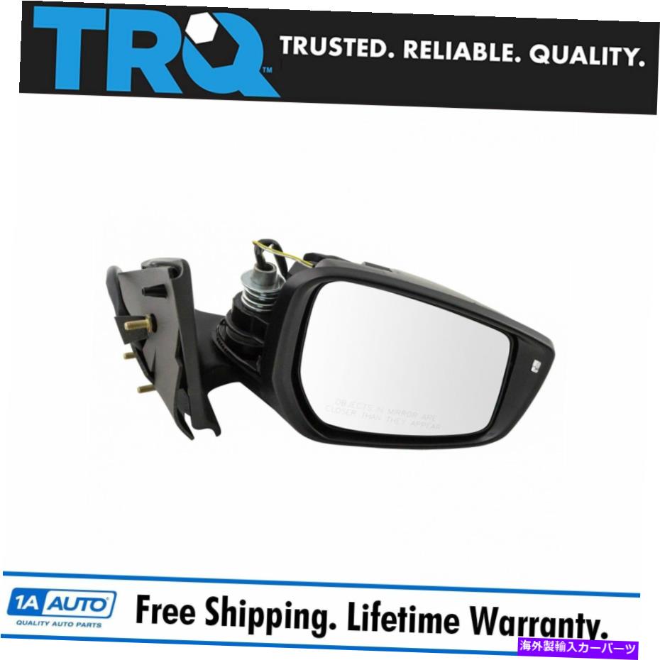 USミラー TRQミラーパワーシグナルスムーズブラック助手席側RHのためのVersa TRQ Mirror Power Signal Smooth Black Passenger Side RH for Nissan Versa