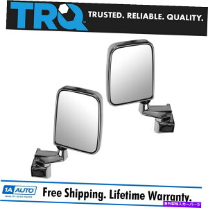 USߥ顼 TRQޥ˥奢륵ɥӥ塼ߥ顼ޤꤿߥڥå87-02ץ󥰥顼 TRQ Manual Side View Mirrors Folding Chrome Pair Set NEW for 87-02 Jeep Wrangler