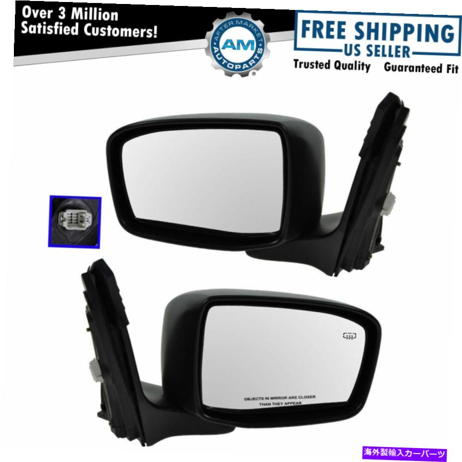 USミラー 05-10オデッセイ用に折りたたみ発熱サイドビュー左＆右ペアセットセット Folding Power Heated Side View Mirrors Left & Right Pair Set for 05-10 Odyssey