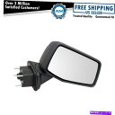 USミラー サイドビューミラーマニュアルトリプルストライプテクスチャキャップGMCシエラ1500のためのRH Side View Mirror Manual T...