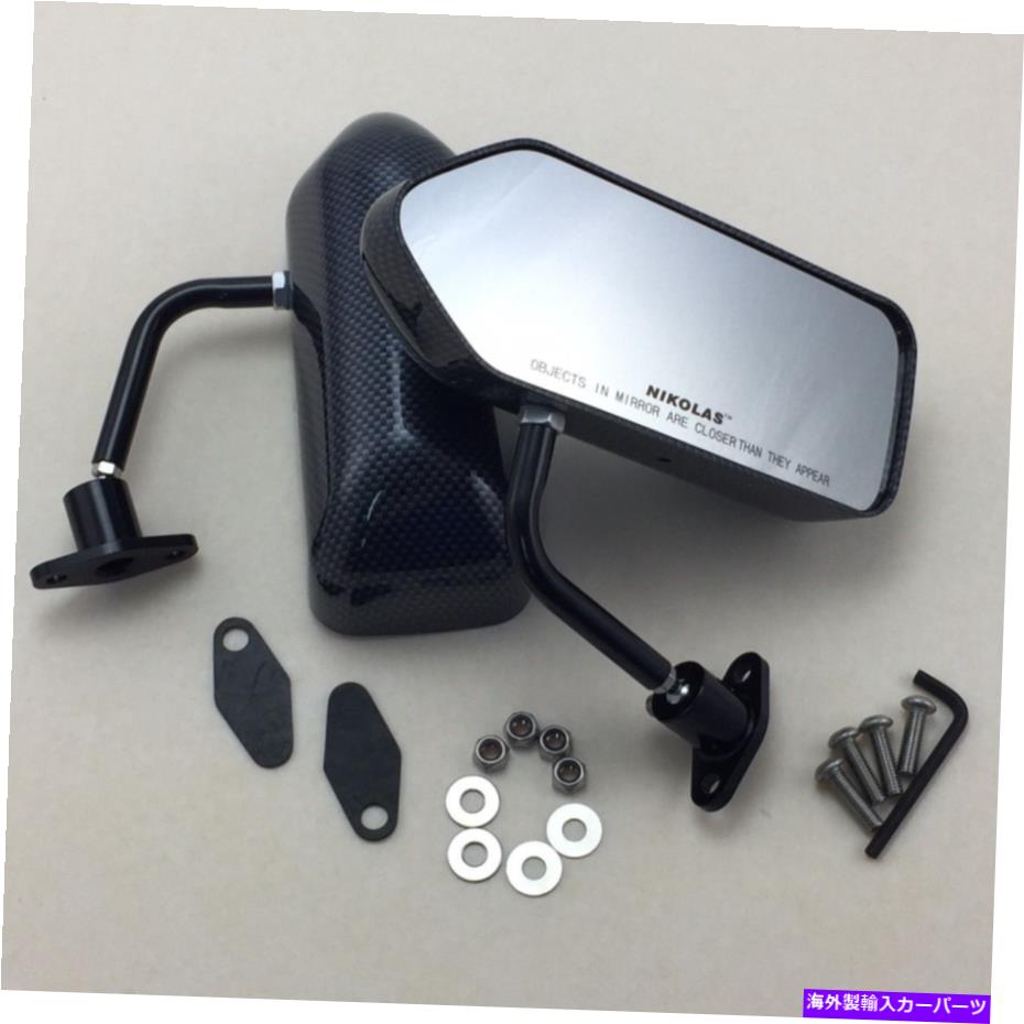 USミラー F1レーシングサイドミラーブラックカーボンシートディップフィットアコードシビックS2000 NSX TL F1 racing side mirror BLACK CARBON SHEET DIPPING Fits Accord Civic S2000 NSX TL