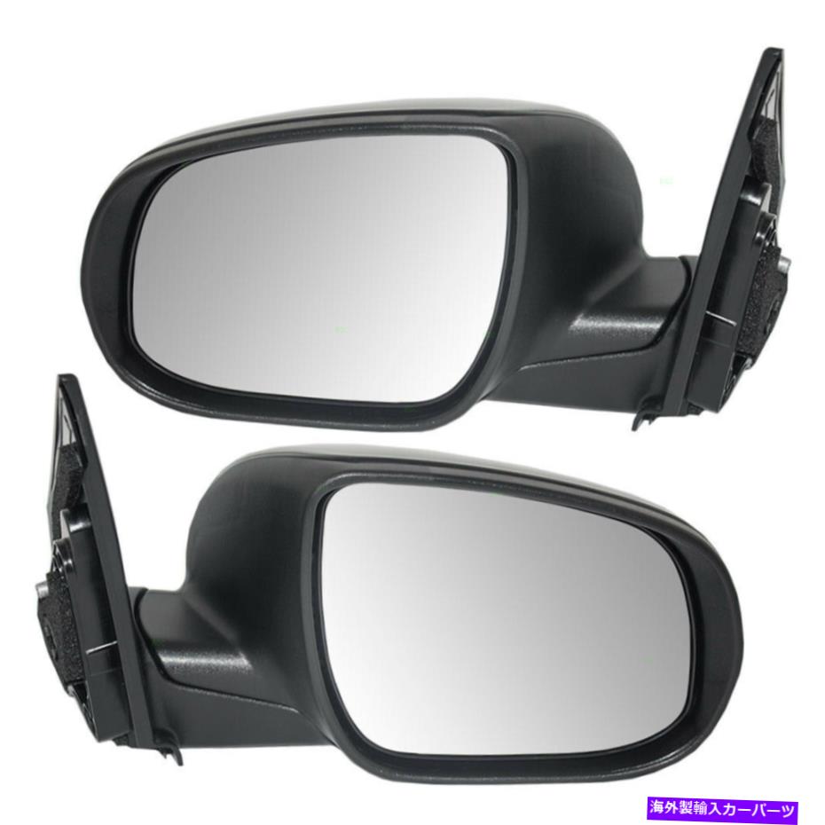 USミラー 10 11 Kia rio＆Rio5のペイントミラー加熱信号のセット Set of Side Power Ready-to-Paint Mirrors Heated Signal for 10 11 Kia Rio & Rio5